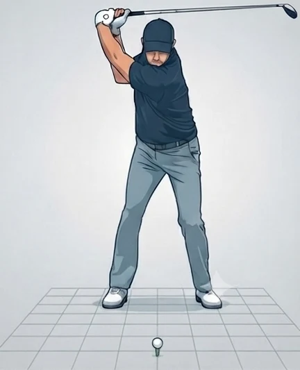 P4 — top of backswing